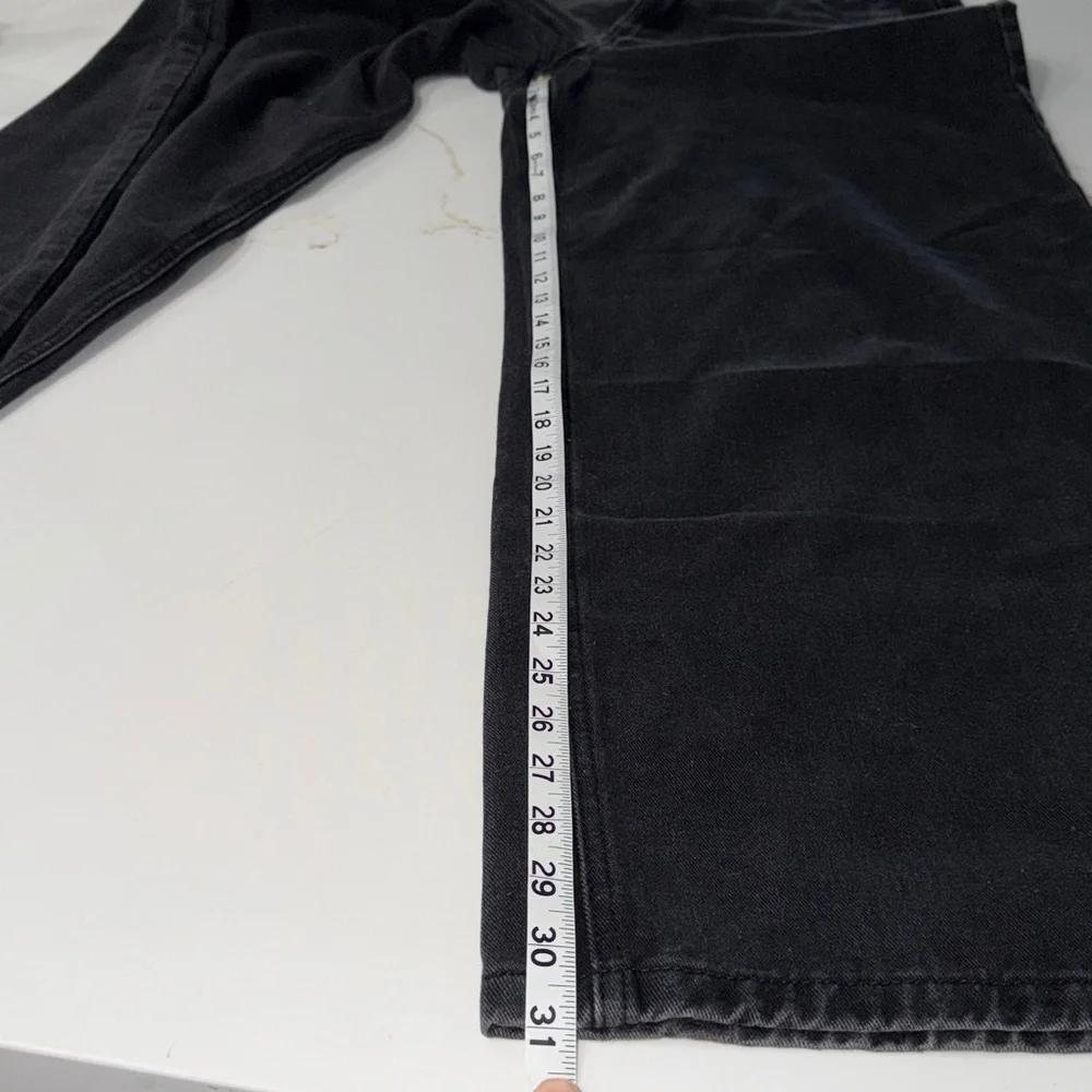 Princess Polly Black Wide Leg Jeans | 8
